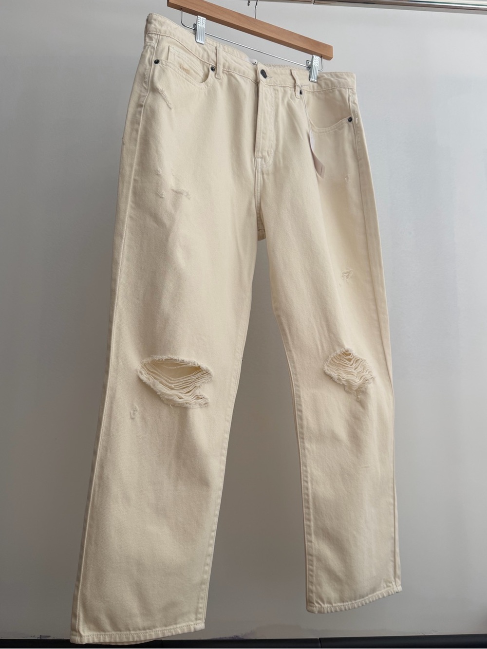 Carly Jean Los Angeles Topanga Boyfriend Jeans in Sea Salt